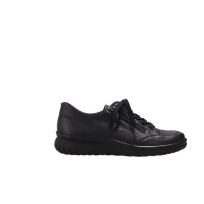 Sneakers confort à lacet en cuir marine | Petite taille femme | Semler