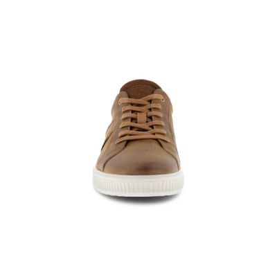 Sneakers byway en nubuck camel | Grande taille homme | Ecco