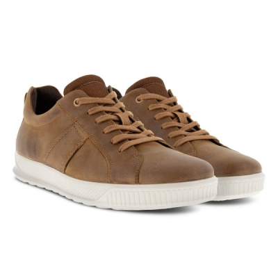 Sneakers byway en nubuck camel | Grande taille homme | Ecco