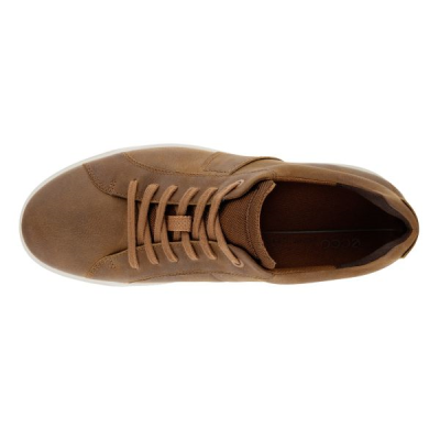 Sneakers byway en nubuck camel | Grande taille homme | Ecco
