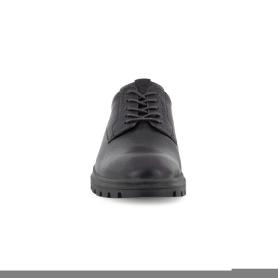 Derby en cuir marron à lacets semelle épaisse | Grande pointure homme | ECCO