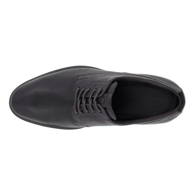 Derby en cuir marron à lacets semelle épaisse | Grande pointure homme | ECCO