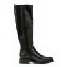 Botte plate noir en cuir | Grande pointure femme | Gabor