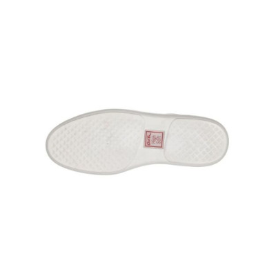 Chaussure basket de ville grande largeur en cuir crème| Grande taille femme |ARA