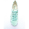 Chaussure basket de ville grande largeur en velours vert | Grande taille femme |ARA