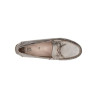 Chaussure mocassin sport en cuir argent| Grande taille femme |ARA