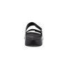 Mule à 2 velcro noir en cuir | Grande pointure femme | ECCO