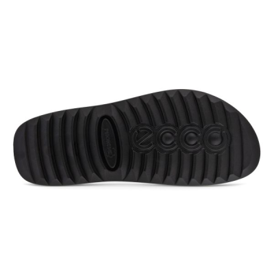 Mule à 2 velcro noir en cuir | Grande pointure femme | ECCO