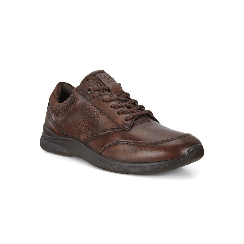 Basket basse en cuir lisse marron | Grande pointure homme | Ecco