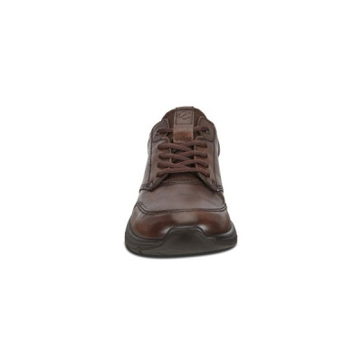Basket basse en cuir lisse marron | Grande pointure homme | Ecco