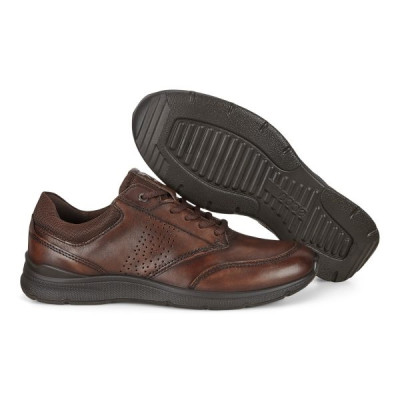 Basket basse en cuir lisse marron | Grande pointure homme | Ecco