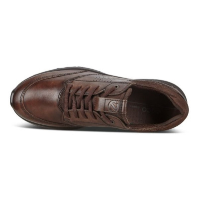Basket basse en cuir lisse marron | Grande pointure homme | Ecco