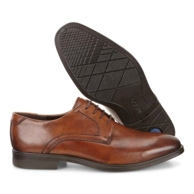 Derby ville à lacets habillé en cuir marron | Petite pointure homme | ECCO
