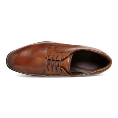 Derby ville à lacets habillé en cuir marron | Petite pointure homme | ECCO