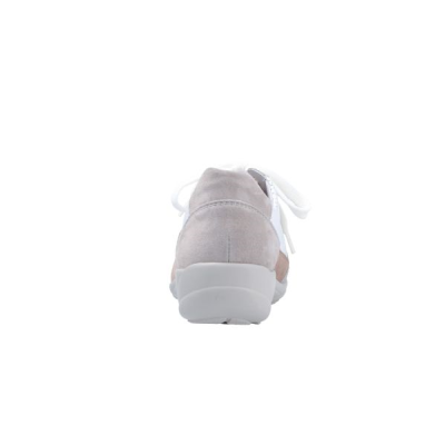 lacets sport blanc beige cuir suede |Petite taille femme | SEMLER