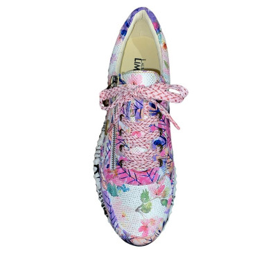 Basket fantaisie paillettes multi-couleurs violet|Grande taille femme|Laura Vita