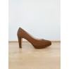 escarpin plateau velours