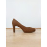 escarpin plateau velours