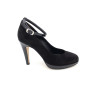 escarpin à bride noir talon haut| petite taille femme | Ellen Kassel