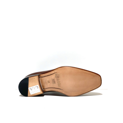 Derby habillé en cuir cognac à bout fleuri | Petite taille homme | ARBITER