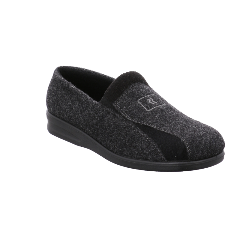 Chausson en feutre gris | Large | Grande taille homme | ROMIKA