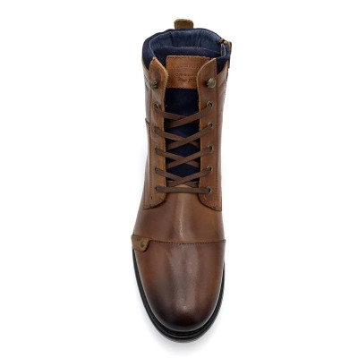 Boots à lacets en cuir cognac | Grande pointure homme | Redskins