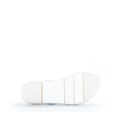 Sandale bleu ciel plate en cuir | Grande pointure femme | Gabor