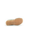 Sandale avec 3 velcros en nubuck tilleul|Grande taille femme|Gabor