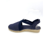 Espadrille en textile marine plate | Grande pointure femme | Toni Pons