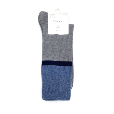 lot chaussettes 17829 gri bleu| Grande taille homme| ESPRIT
