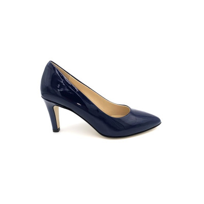 Escarpin vernis marine bout pointu| petite taille femme | Ellen Kassel