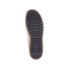 Basket crantée à lacets en cuir crème | Grande pointure femme | Remonte