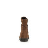 Boots à lacets en chèvre velours cognac et zip | Grande pointure femme | Gabor