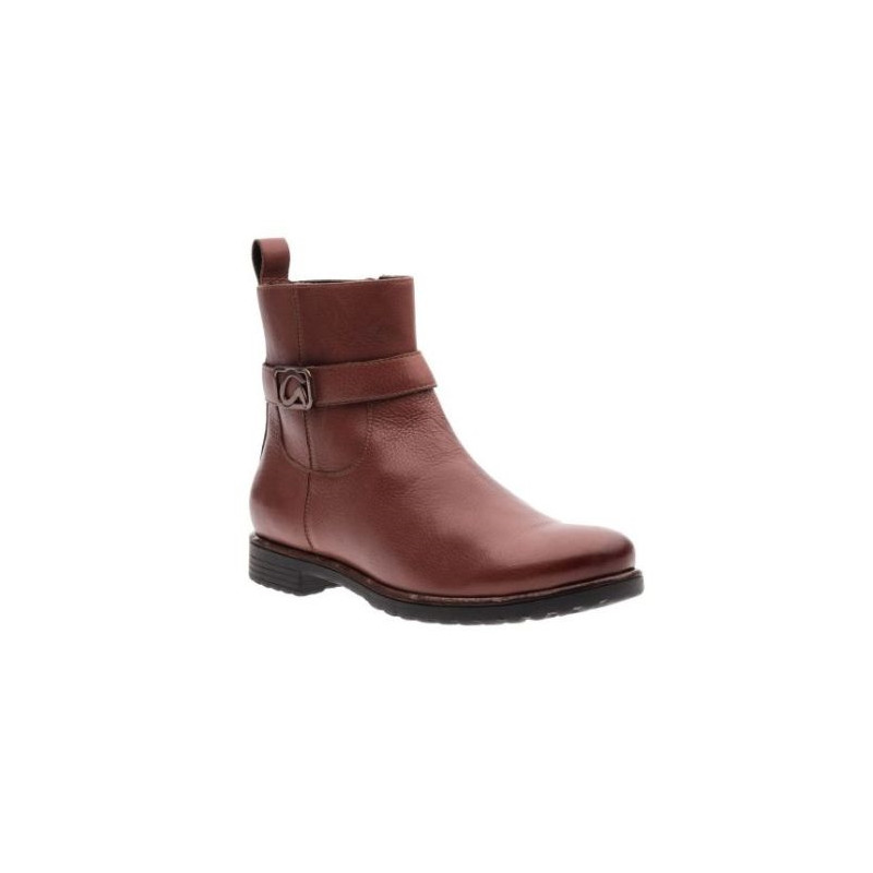Boots chelsea cognac en cuir | Grande pointure femme | Ara