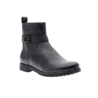 Boots chelsea noir en cuir | Grande pointure femme | Ara
