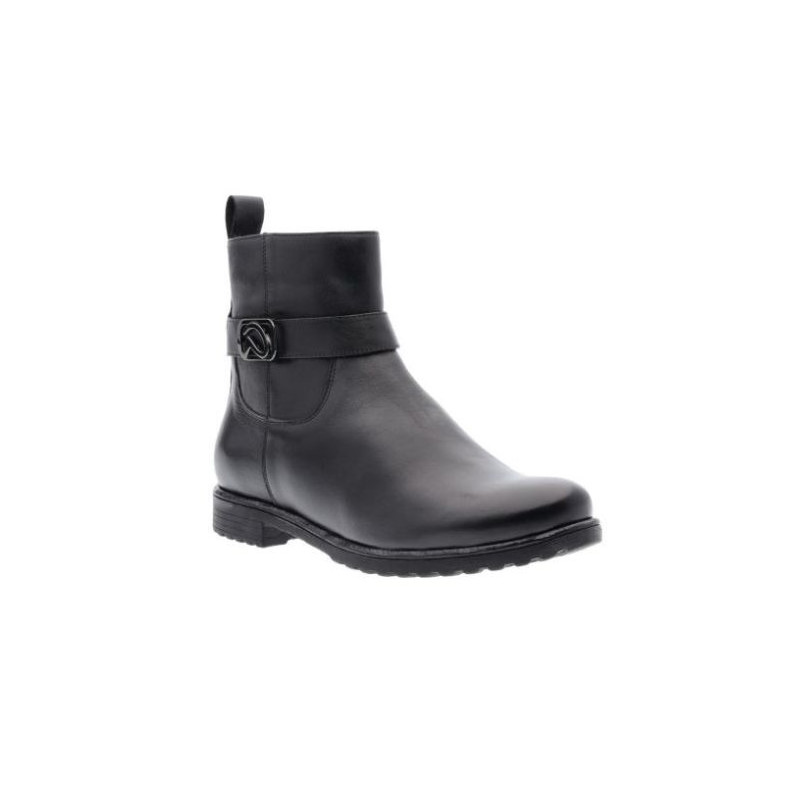 Boots chelsea noir en cuir | Grande pointure femme | Ara