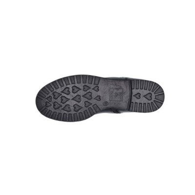 Boots chelsea noir en cuir | Grande pointure femme | Ara