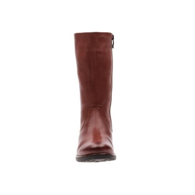 mi botte cognac cuir lisse| Grande taille femme | Ara