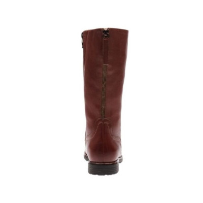 mi botte cognac cuir lisse| Grande taille femme | Ara