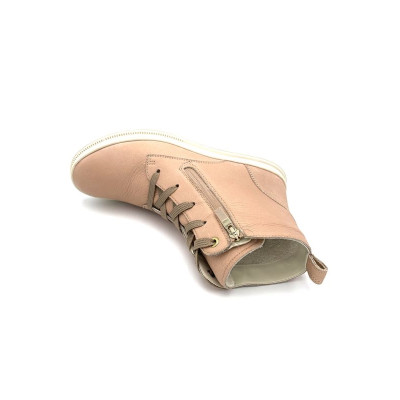 Boots à lacets en cuir rosé | Grande pointure femme | Ara