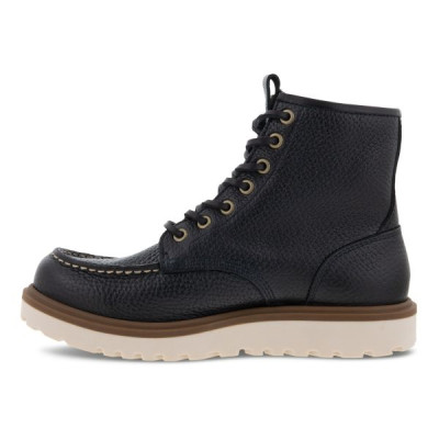 Boots à lacets en cuir grainé noir | Petite pointure homme | Ecco