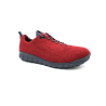 Sneaker en laine bouillie rouge à lacets | Grande taille femme | Ganter