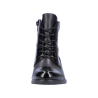 Bottine lacets en similicuir noir | Grande pointure femme | Remonte