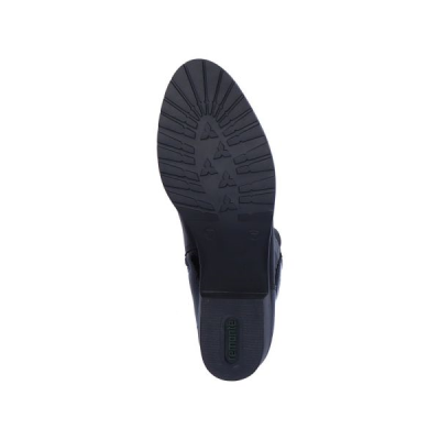 Bottine lacets en similicuir noir | Grande pointure femme | Remonte