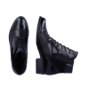 Bottine lacets en similicuir noir | Grande pointure femme | Remonte