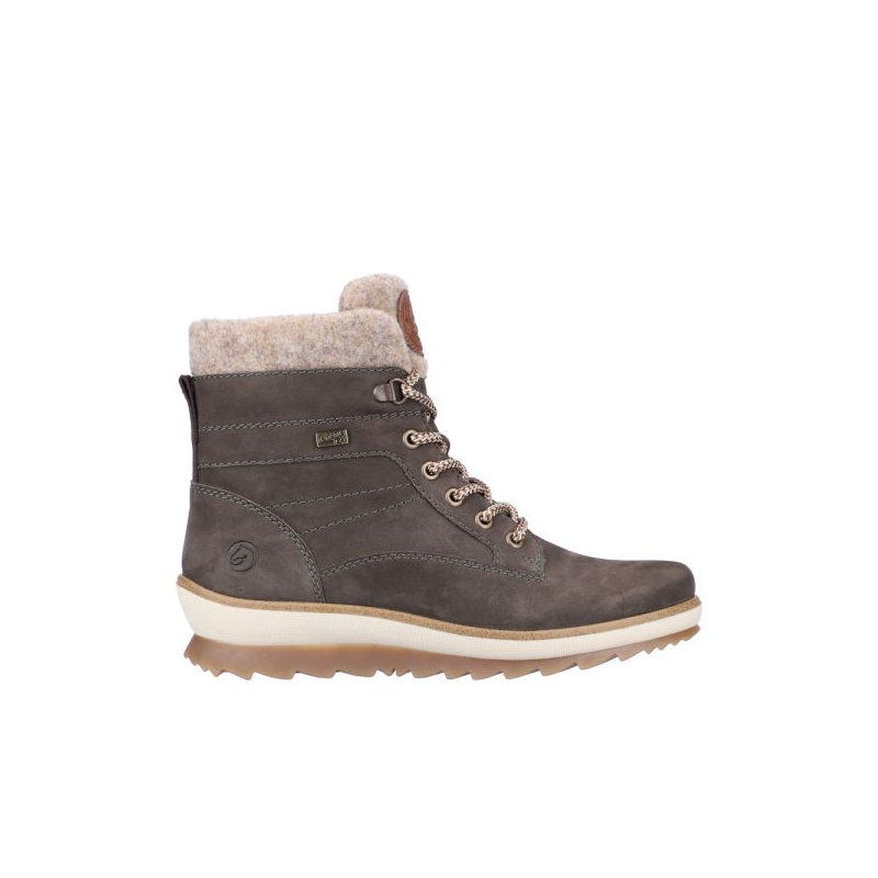 Boots montagne en daim gris | Grande pointure femme | Remonte