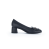 Escarpin avec fantaisie à talon en cuir noir | Grande taille femme | Gabor
