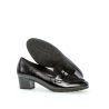 Mocassin habillé talon 4cm vernis noir  | Grande taille femme | GABOR