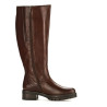 Botte en cuir cognac semelle épaisse XL| Grande taille femme | Gabor