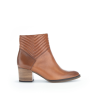 Bottine fantaisie en cuir cognac | Grande taille femme | Gabor